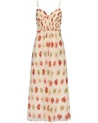 Cinq À Sept - Floral Ruffled Dress - Lyst