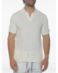 MC2 Saint Barth - Sloan Mesh-Texture V-Neck T-Shirt - Lyst