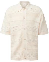 DRYKORN - Dantte Pointelle-Knit Button-Up Shirt - Lyst
