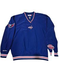 Mitchell & Ness - Nhl Capitals Logo-Embroidered Sweatshirt - Lyst