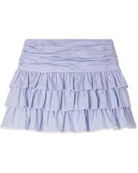 Sandro - Mini Striped Skirt - Lyst