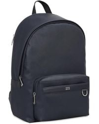 BOSS - Textured Zip-fastening Backpack - Lyst