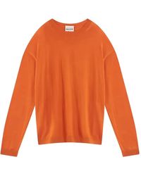 Semicouture - Haley Fine-Knit Drop-Shoulder Sweater - Lyst