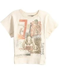 SAITOS - Waffle Mess Graphic-Print T-Shirt - Lyst
