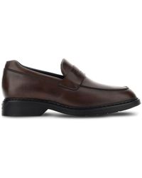Hogan - H576 Leather Loafers - Lyst