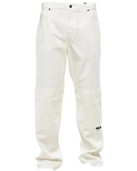 MSGM - Logo-Print Straight-Leg Jeans - Lyst