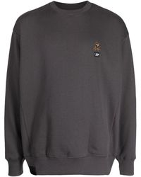 Izzue - Bear-patch Fleece Sweatshirt - Lyst
