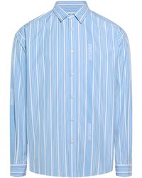 Jacquemus - La Casaコレクション ブルー&ホワイト La Chemise Simon シャツ - Lyst