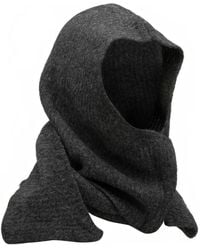 Maison Kitsuné - Hooded Knitted Scarf - Lyst