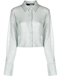 ROTATE BIRGER CHRISTENSEN - Sequin-Embellished Button-Down Cardigan - Lyst