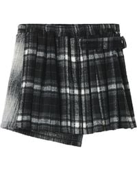 Musium Div. - Plaid Buckle-Detail Mini Skirt - Lyst