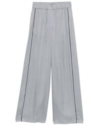 Peserico - Patterned Side Stripe Trousers - Lyst