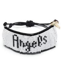 Palm Angels - Logo Beaded Bracelet - Lyst
