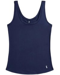 Polo Ralph Lauren - Logo-Embroidered Scoop-Neck Tank Top - Lyst
