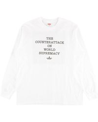 Supreme T-shirt x UDC Public Enemy Counterattack - Bianco