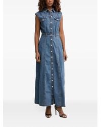 Guess - Denim Maxi Dress - Lyst