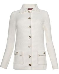 Gucci - Cárdigan de ganchillo con botones - Lyst
