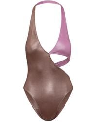 ALESSANDRO VIGILANTE - Two-Tone Swimsuit - Lyst