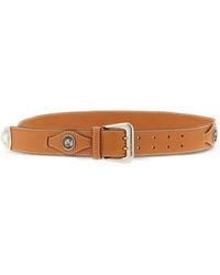 Ermanno Scervino - Metal-Coin Leather Belt - Lyst