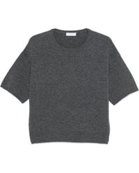 Majestic Filatures - T-Shirt En Maille À Effet Chiné - Lyst