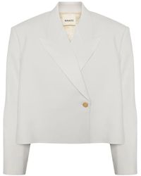 KHAITE - Blazer Met Dubbele Rij Knopen - Lyst