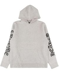Chrome Hearts - Embroidered-Logo Cashmere Hoodie - Lyst