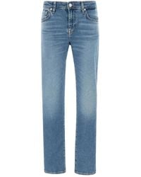 7 For All Mankind - Calie Straight-Leg Jeans - Lyst