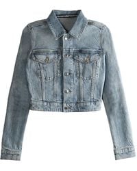 Alexander Wang - Button-Fastening Denim Jacket - Lyst