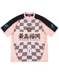 Supreme Checkerboard Soccer Jersey in Black for Men | Lyst UK