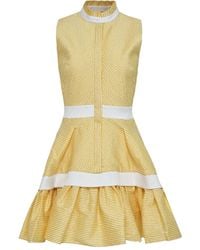 Alexis - Natacha Stripe-Panelled Sleeveless Dress - Lyst