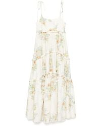 ALÉMAIS - Kleid Mit Blumen-Print - Lyst