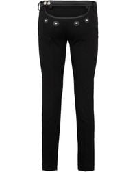 DSquared² - Broek Met Leren Detail - Lyst