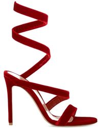 Gianvito Rossi - Sandali Opera Con Cinturini A Spirale - Lyst