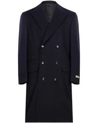 Canali - Double-Breasted Peak-Lapel Coat - Lyst