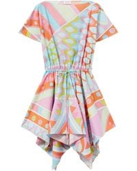 PUCCI - Zijden Mini-Jurk Met Vivara-Print - Lyst