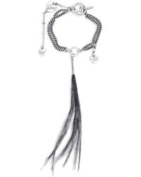 Ann Demeulemeester - Revi Feather Heart Bracelet - Lyst