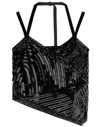 PUCCI - Embroidered Tulle Scarf Top - Lyst