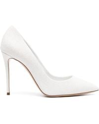 Casadei - Glittery Pointed-toe Pumps - Lyst