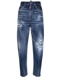 DSquared² - Cropped-Jeans im Distressed-Look - Lyst
