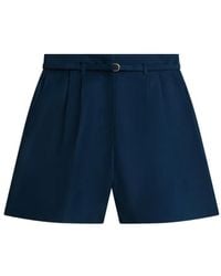 Tommy Hilfiger - Belted Wide Leg Shorts - Lyst