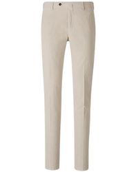 PT Torino - Corduroy-Effect Tailored Trousers - Lyst