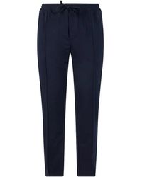Paul & Shark - Elasticated-Waistband Skinny Trousers - Lyst