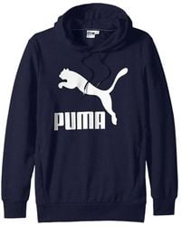 PUMA - Essentials Big Logo Fleece Hoodie - Lyst