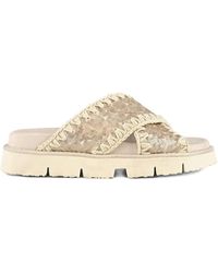 Mou - Criss-Cross Sandals - Lyst
