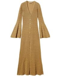 Twinset - Long Knit Cardigan With Flared Sleeves - Lyst