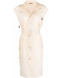 Maison Margiela - Belted Hooded Trench Coat - Lyst