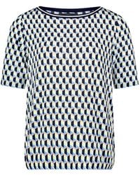 Betty Barclay - Geometric-Print Short-Sleeve Top - Lyst