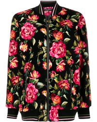 Dolce & Gabbana Chaqueta bomber con motivo floral - Multicolor