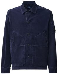 C.P. Company - Veste Boutonnée À Détail De Lentille Signature - Lyst