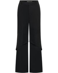 Dion Lee - Draped-panel Flared Trousers - Lyst